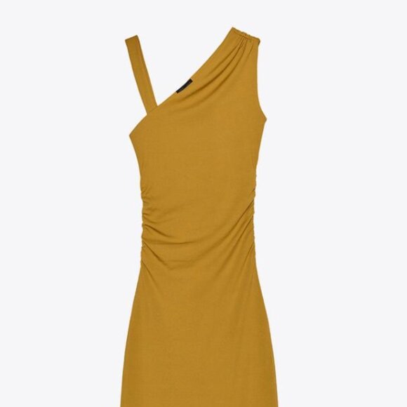 Zara Draped Asymmetric Dress - Picture 1 of 1